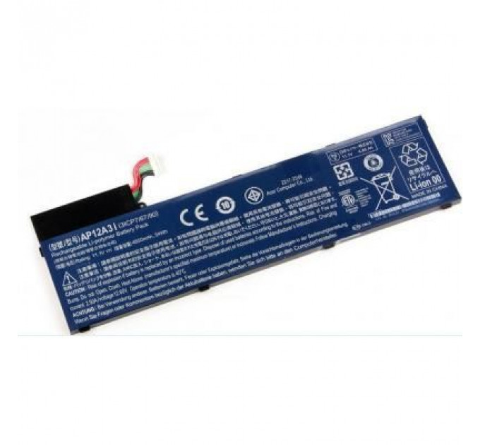 Акумулятор до ноутбука Acer Acer AP12A3i Aspire M3 4850mAh (54Wh) 6cell 11.1V Li-ion (A47020)