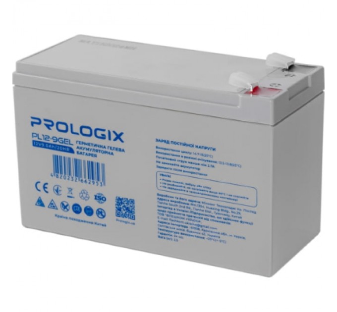 Prologix Батарея до ДБЖ Prologix 12V-9Ah GEL (PL12-9GEL)