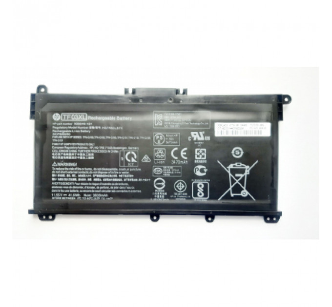 Акумулятор до ноутбука HP Pavilion 15-cd TF03XL, 3630mAh (41.9Wh), 3cell, 11.55V, Li-P (A47660)