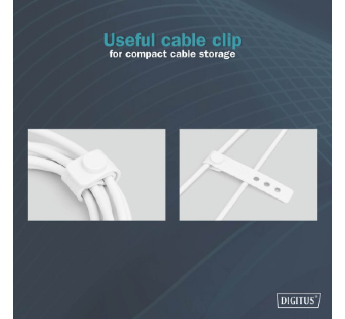 Assmann Дата кабель USB-C to USB-C 1.0m USB 2.0 60W silicone white Digitus (AK-300341-010-W)