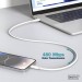 Assmann Дата кабель USB-C to USB-C 1.0m USB 2.0 60W silicone white Digitus (AK-300341-010-W)