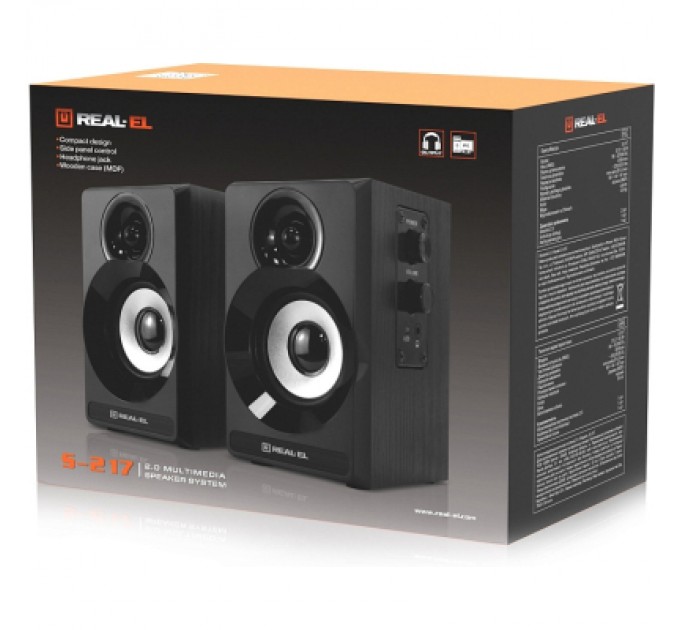 REAL-EL Акустична система REAL-EL S-217 Black (EL121200013)
