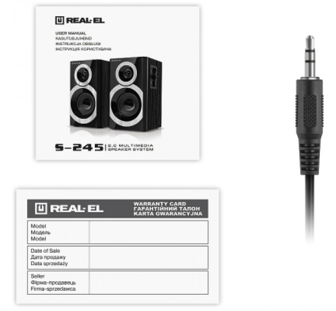 REAL-EL Акустична система REAL-EL S-245 Black (EL121200015)