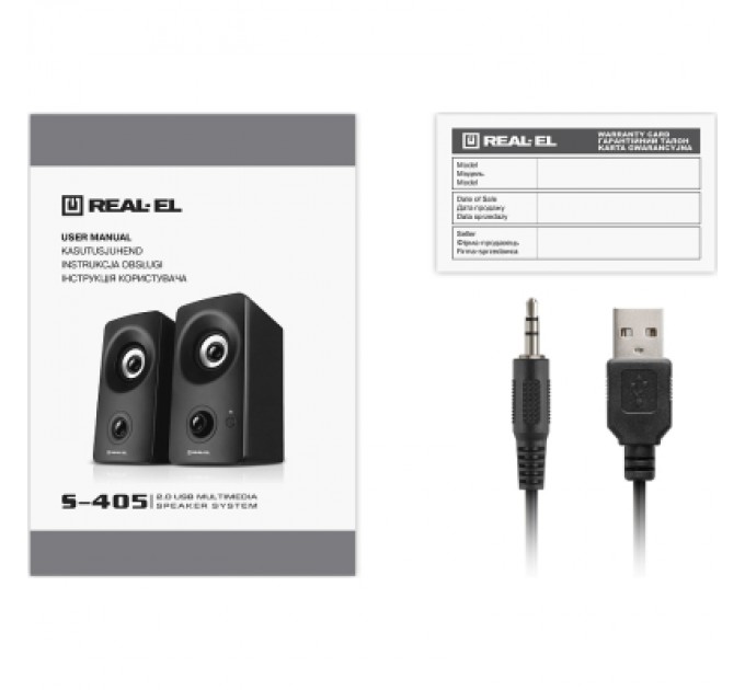 REAL-EL Акустична система REAL-EL S-405 USB Black (EL121100016)