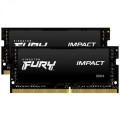 Kingston Fury (ex.HyperX) Модуль пам'яті для ноутбука SoDIMM DDR4 64GB (2x32GB) 3200 MHz Fury Impact Kingston Fury (ex.HyperX) (KF432S20IBK2/64)