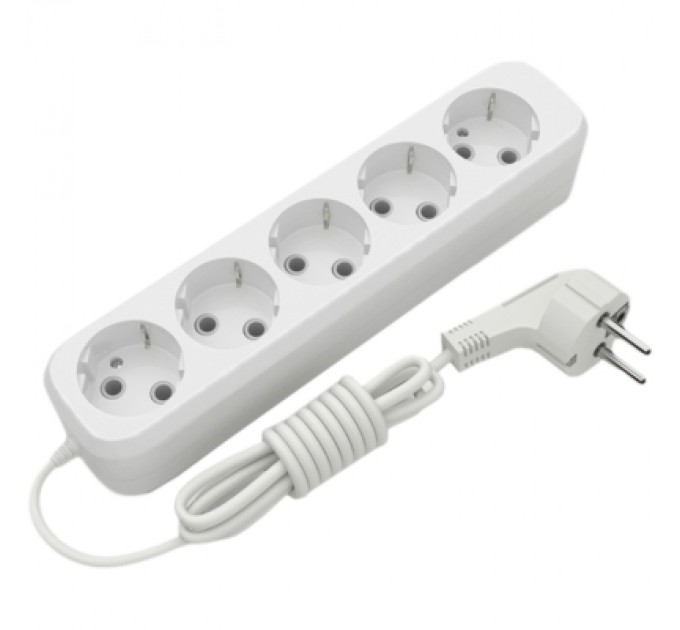 Electrum Мережевий подовжувач Electrum C-ES-1794 5.0m, 5 роз, white (C-ES-1794)