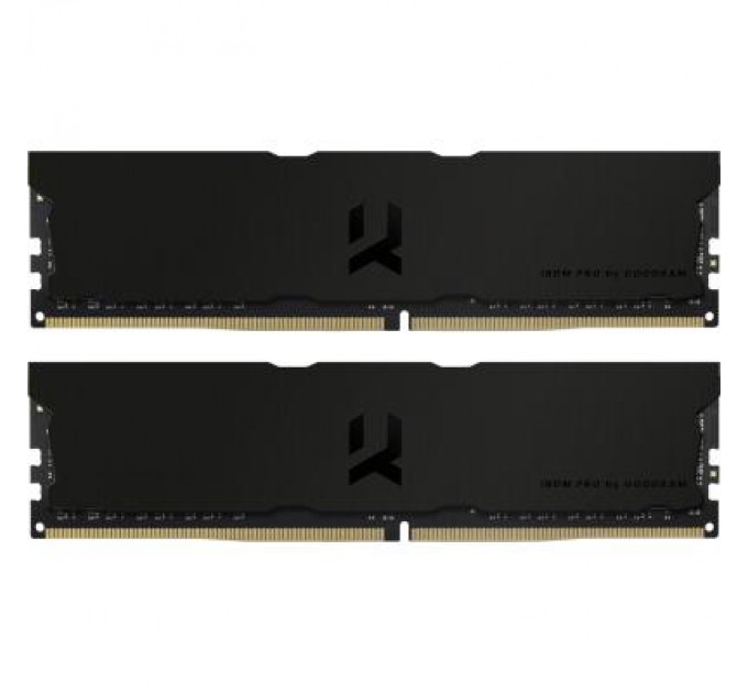 Goodram Модуль пам'яті для комп'ютера DDR4 32GB (2x16GB) 3600 MHz Iridium Pro Deep Black Goodram (IRP-K3600D4V64L18/32GDC)