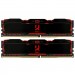 Goodram Модуль пам'яті для комп'ютера DDR4 16GB (2X8GB) 3200 MHz IRDM X Black Goodram (IR-X3200D464L16SA/16GDC)