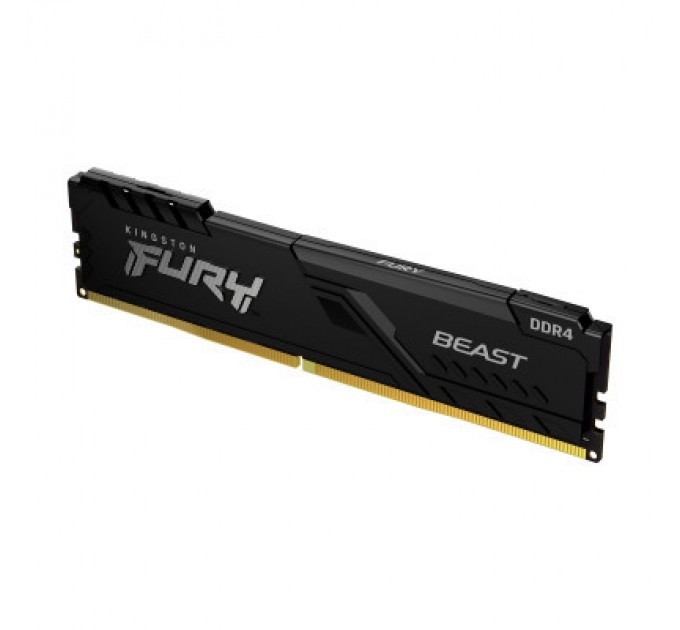 Kingston Fury (ex.HyperX) Модуль пам'яті для комп'ютера DDR4 8GB 3200 MHz Fury Beast Black Kingston Fury (ex.HyperX) (KF432C16BB/8)