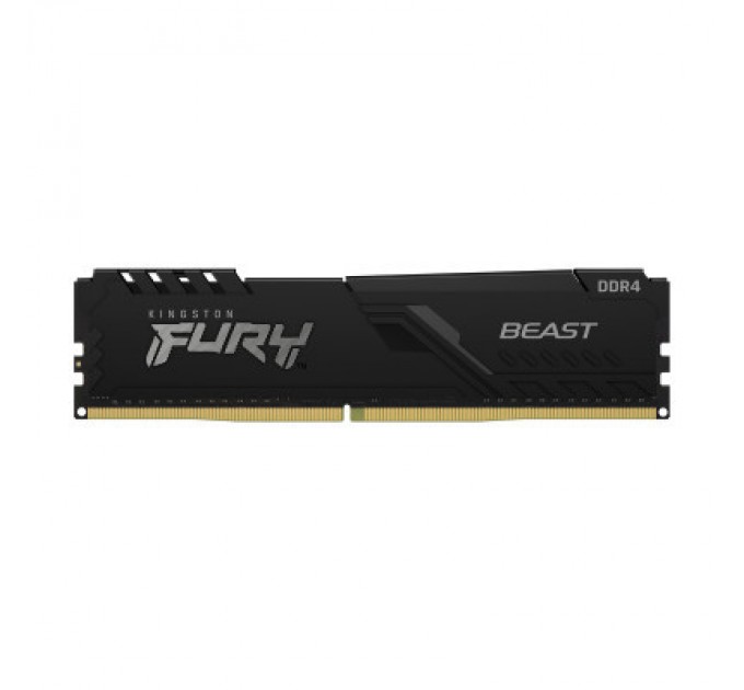 Kingston Fury (ex.HyperX) Модуль пам'яті для комп'ютера DDR4 16GB 3200 MHz Fury Beast Black Kingston Fury (ex.HyperX) (KF432C16BB1/16)