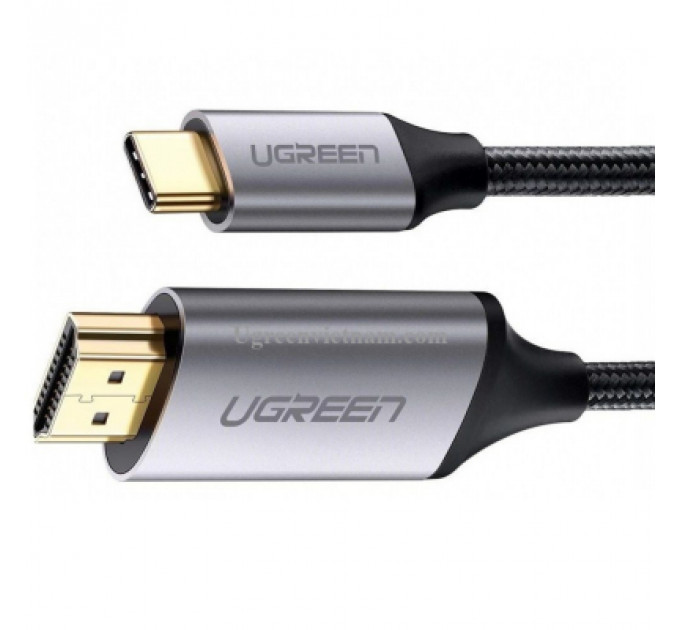 Перехідник Ugreen Type-C M to HDMI M 1.5m MM142 Alum. (Gray\Black) (50570)