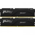 Kingston Fury (ex.HyperX) Модуль пам'яті для комп'ютера DDR5 32GB (2x16GB) 5200 MHz Beast Black Kingston Fury (ex.HyperX) (KF552C40BBK2-32)