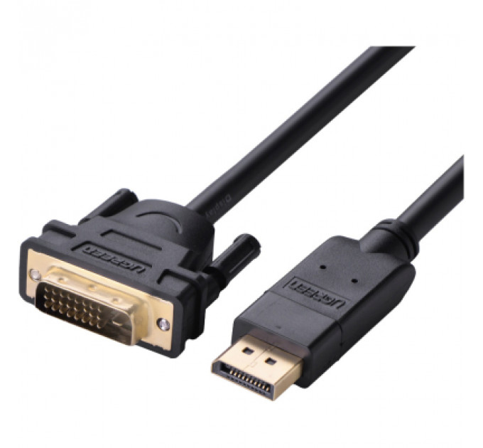 Кабель мультимедійний DisplayPort M to DVI-D 25 2.0m V1.2, DP103 Ugreen (10221)