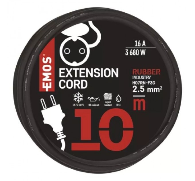 EMOS Мережевий подовжувач EMOS P01810R