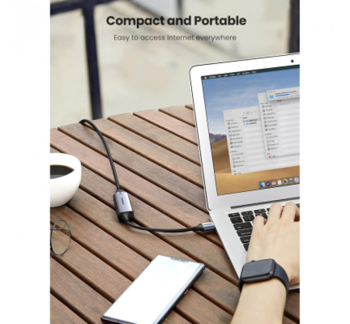 Перехідник USB 3.0 to Ethernet RJ45 1000 Mb CM209 Ugreen (50922)