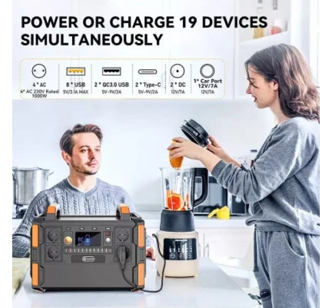 FlashFish Зарядна станція FlashFish F132, 1000W (F132)