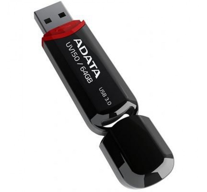 ADATA USB флеш накопичувач ADATA 64GB UV150 Black USB 3.0 (AUV150-64G-RBK)