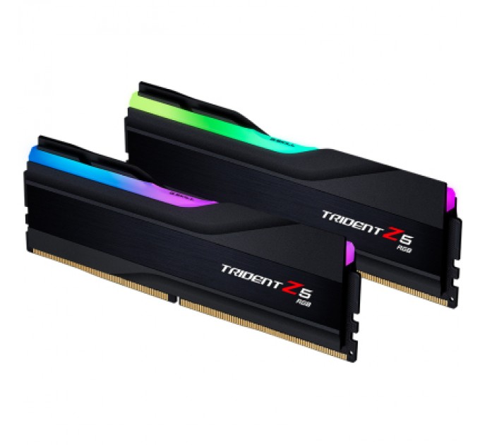 G.Skill Модуль пам'яті для комп'ютера DDR5 32GB (2x16GB) 6000 MHz Trident Z5 RGB Black G.Skill (F5-6000J3636F16GX2-TZ5RK)