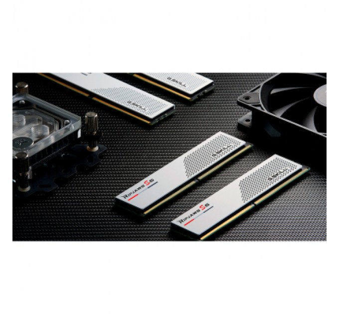 G.Skill Модуль пам'яті для комп'ютера DDR5 32GB (2x16GB) 6000 MHz Ripjaws S5 White G.Skill (F5-6000J3238F16GX2-RS5W)