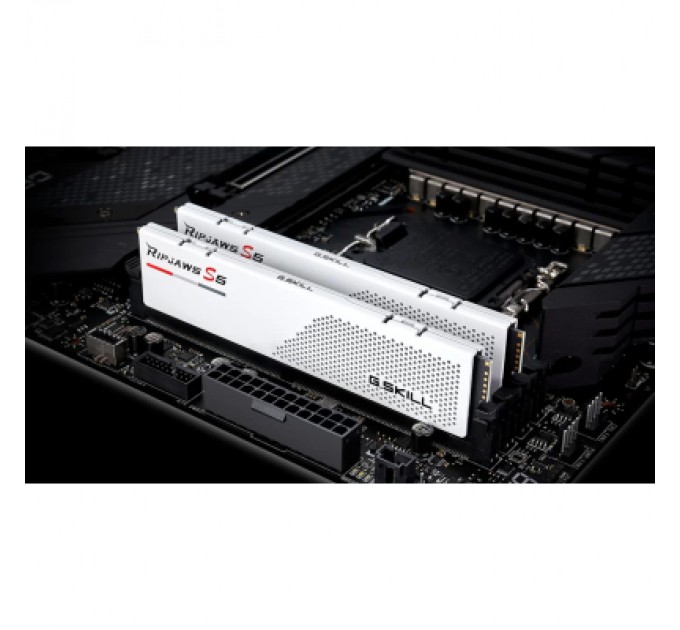 G.Skill Модуль пам'яті для комп'ютера DDR5 32GB (2x16GB) 6000 MHz Ripjaws S5 White G.Skill (F5-6000J3238F16GX2-RS5W)