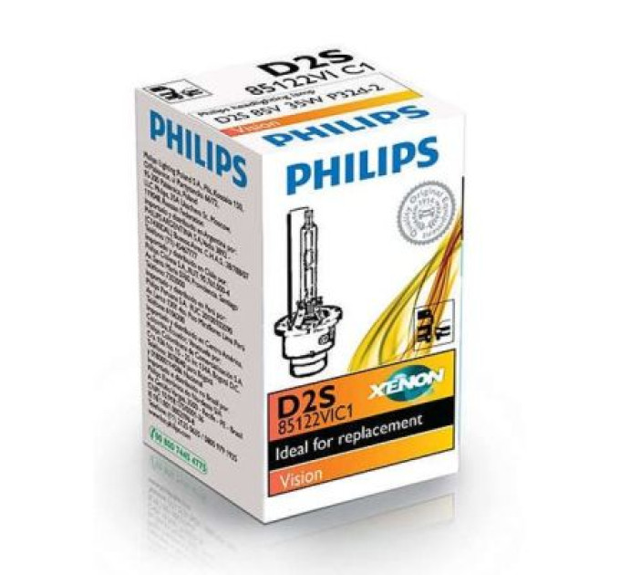 Philips Автолампа Philips D2S Vision 1шт (85122VIC1)