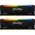 Kingston Fury (ex.HyperX) Модуль пам'яті для комп'ютера DDR4 16GB (2x8GB) 3200 MHz Beast RGB Kingston Fury (ex.HyperX) (KF432C16BB2AK2/16)