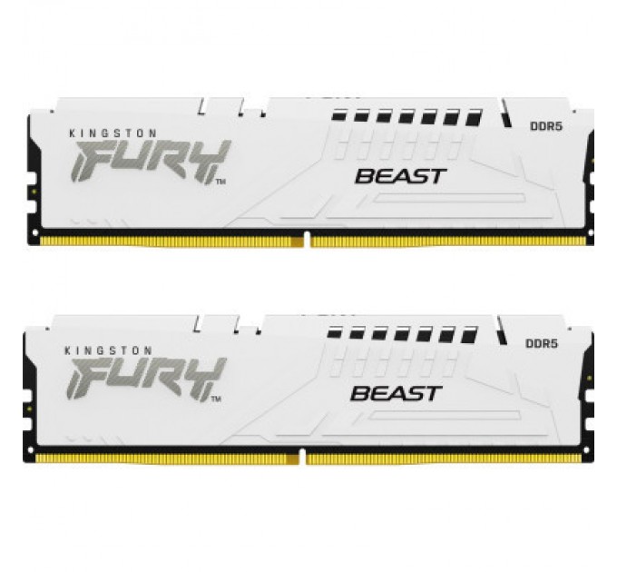 Kingston Fury (ex.HyperX) Модуль пам'яті для комп'ютера DDR5 32GB (2x16GB) 5600 MHz Beast White Kingston Fury (ex.HyperX) (KF556C36BWEK2-32)