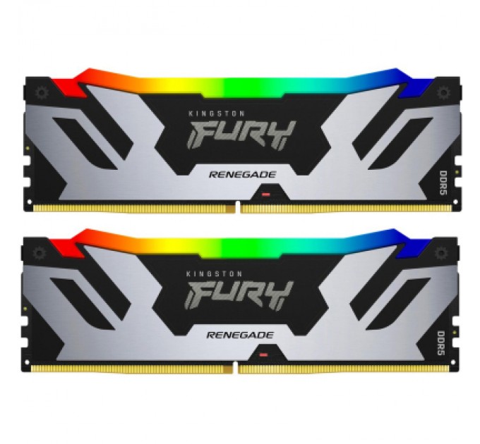 Kingston Fury (ex.HyperX) Модуль пам'яті для комп'ютера DDR5 96GB (2x48GB) 6400 MHz Renegade RGB XMP Kingston Fury (ex.HyperX) (KF564C32RSAK2-96)