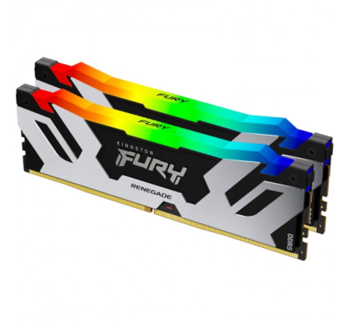 Kingston Fury (ex.HyperX) Модуль пам'яті для комп'ютера DDR5 96GB (2x48GB) 6400 MHz Renegade RGB XMP Kingston Fury (ex.HyperX) (KF564C32RSAK2-96)