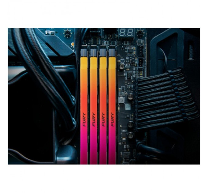 Kingston Fury (ex.HyperX) Модуль пам'яті для комп'ютера DDR5 96GB (2x48GB) 6400 MHz Renegade RGB XMP Kingston Fury (ex.HyperX) (KF564C32RSAK2-96)