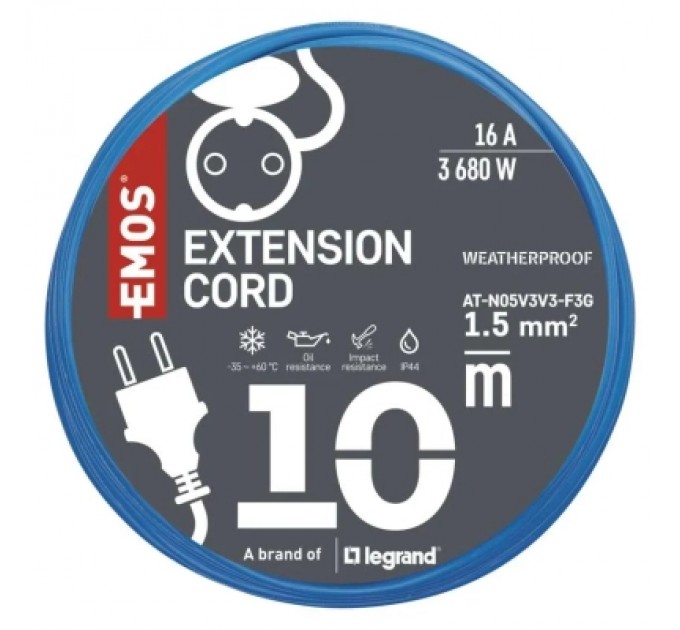 EMOS Мережевий подовжувач EMOS P01510W