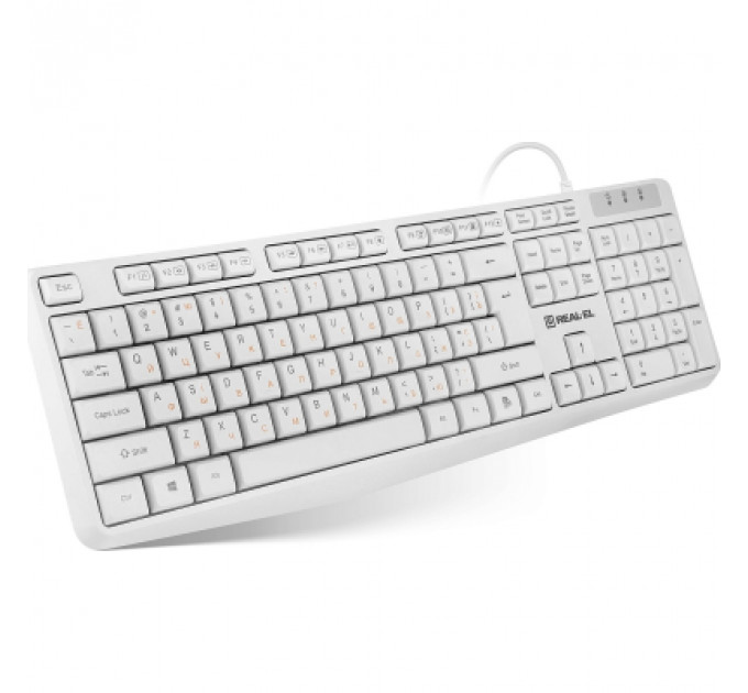Клавіатура REAL-EL RK-513 USB White (EL123100047)
