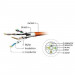 Патч-корд 1м S/FTP Cat 6A CU LSZH black Cablexpert (PP6A-LSZHCU-BK-1M)