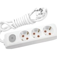 Мережевий подовжувач Panasonic X-tendia із заземленням 3 розетки, 3м (WLTA04332GR-UA)