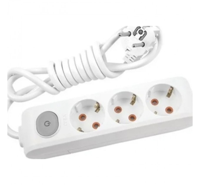 Panasonic Мережевий подовжувач Panasonic X-tendia із заземленням 3 розетки, 3м (WLTA04332GR-UA)