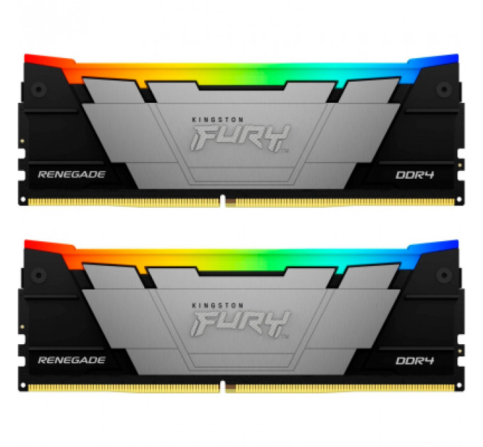 Модуль пам'яті для комп'ютера DDR4 16GB (2x8GB) 4600 MHz Renegade RGB Kingston Fury (ex.HyperX) (KF446C19RB2AK2/16)