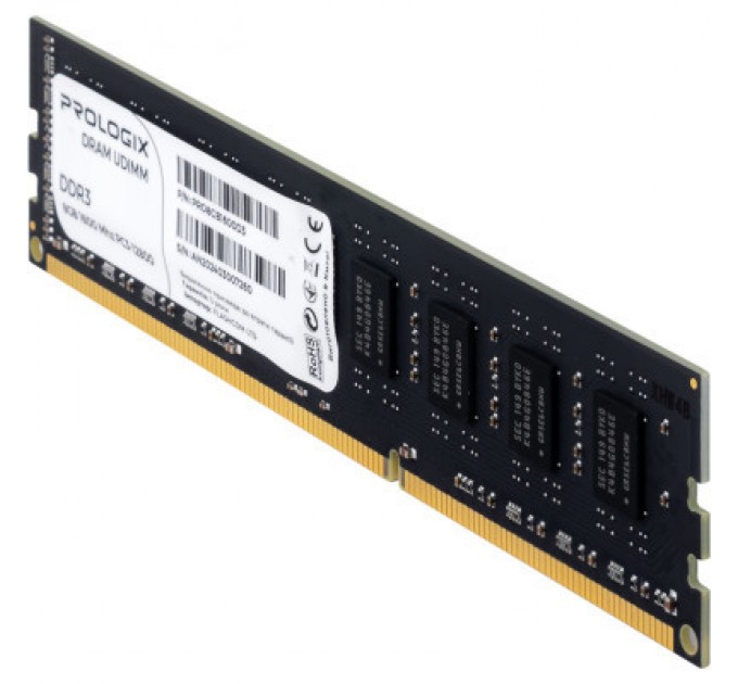 Prologix Модуль пам'яті для комп'ютера DDR3 8GB 1600 MHz Prologix (PRO8GB1600D3)