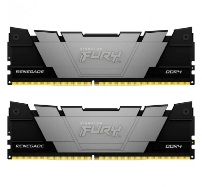 Модуль пам'яті для комп'ютера DDR4 16GB (2x8GB) 4800 MHz Renegade Black Kingston Fury (ex.HyperX) (KF448C19RB2K2/16)