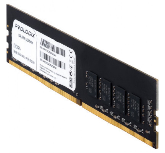 Prologix Модуль пам'яті для комп'ютера DDR4 16GB 2666 MHz Prologix (PRO16GB2666D4)