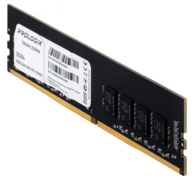 Prologix Модуль пам'яті для комп'ютера DDR4 16GB 3200 MHz Prologix (PRO16GB3200D4)