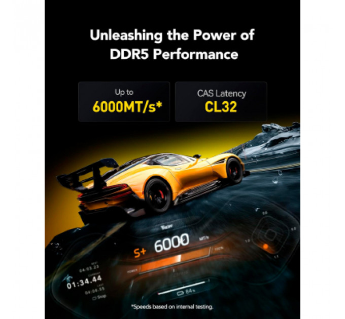 Модуль пам'яті для комп'ютера DDR5 32GB (2x16GB) 6000 MHz Thor Black Lexar (LD5U16G60C38LG-RGD)