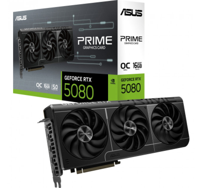 Відеокарта ASUS GeForce RTX5080 16GB PRIME OC (PRIME-RTX5080-O16G)