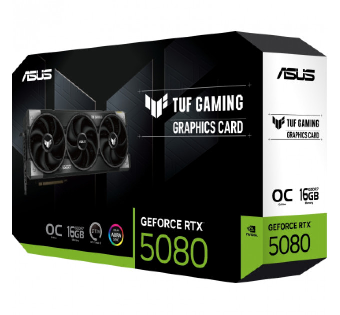 Відеокарта ASUS GeForce RTX5080 16GB TUF OC GAMING (TUF-RTX5080-O16G-GAMING)