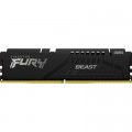 Kingston Fury (ex.HyperX) Модуль пам'яті для комп'ютера DDR5 16GB 6800 MHz Beast Black Kingston Fury (ex.HyperX) (KF568C34BB-16)