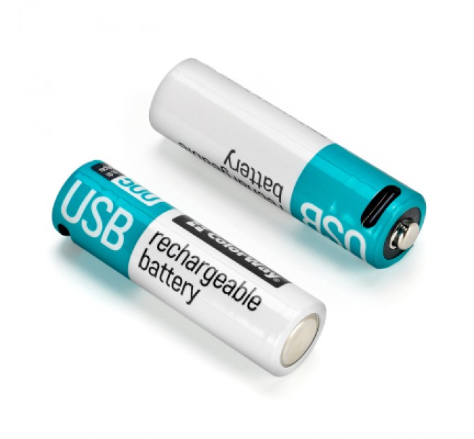 ColorWay Акумулятор ColorWay AA USB-С 2220 mAh 1.5V (2шт) (Li-Polymer) (CW-UBAA-10)