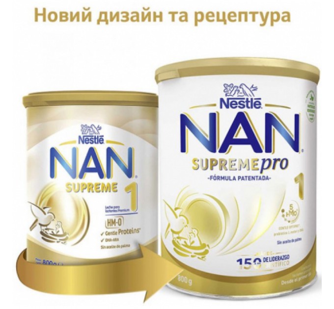 Дитяча суміш Nestle NAN Supreme Pro 1 з олігосахаридами та лактобактеріями +0 міс. 8 (7613035854444)
