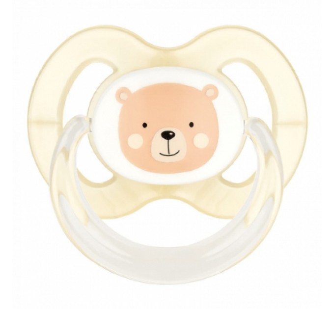 Baby-Nova Пустушка Baby-Nova Forest Animals 6-18 міс. персикова/бирюзова 2 шт (3962321)