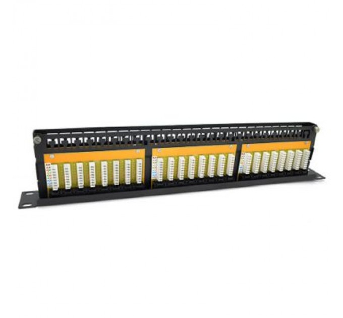 Патч-панель 19" 48xRJ-45 UTP cat. 5е, DUAL type, 1U Ritar (RT-2264-CAT.5E)