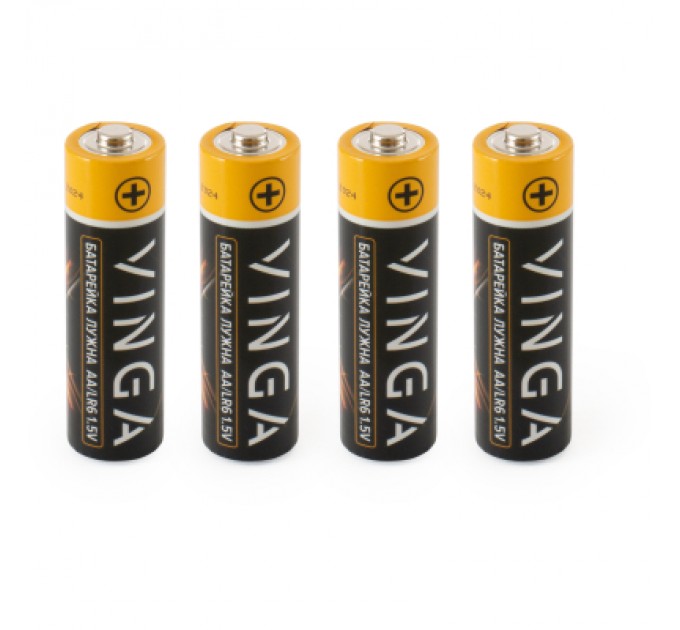 Vinga Батарейка AA LR6 Alkaline 4pcs Blister Vinga (VJABAA4)
