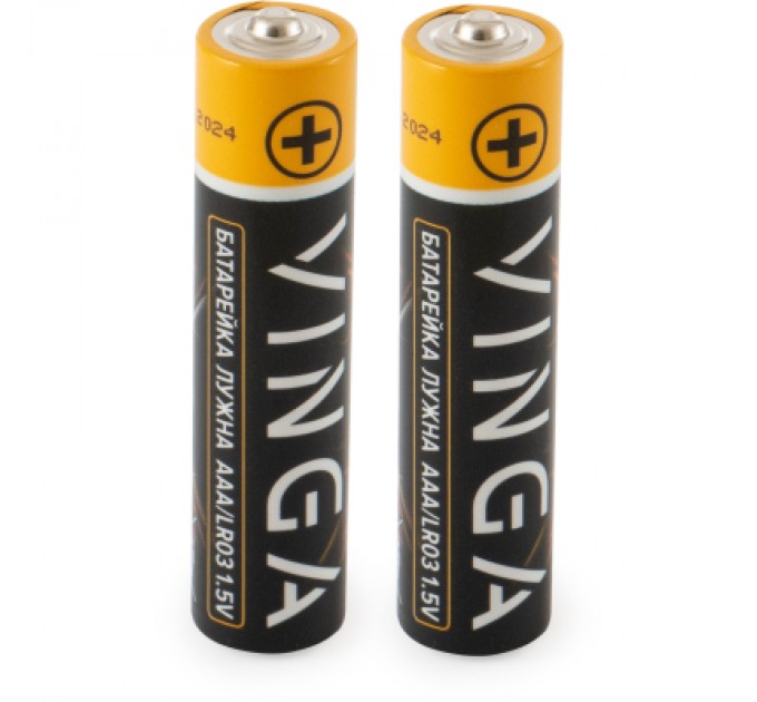 Vinga Батарейка AAA LR03 Alkaline 2pcs Blister Vinga (VJABAAA2)